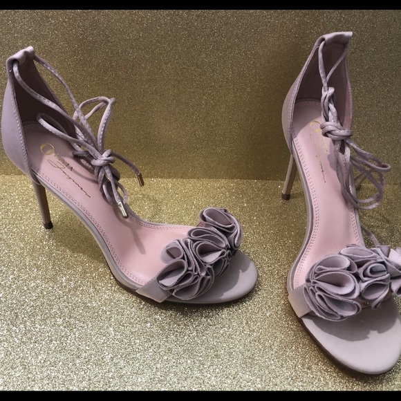 Shoes - Brand new with box open toed nude heel 4”